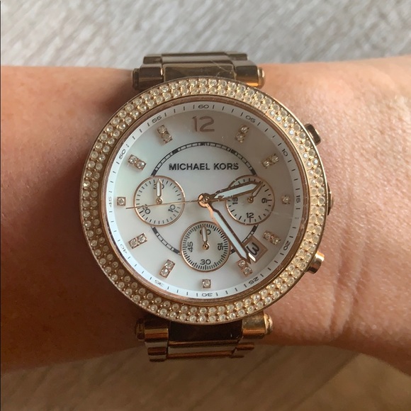 ? Gold Michael Kors Watch- Rose Gold main image 4